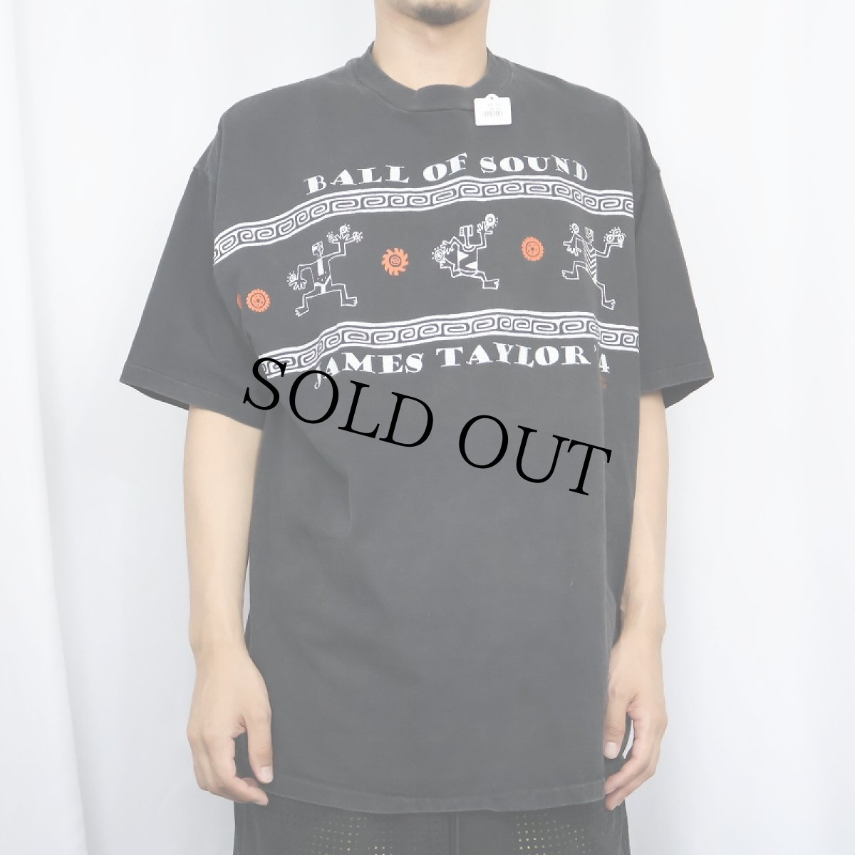 画像3: 【SALE】 1994 JAMES TAYLOR USA製 "BALL OF SOUND" シンガーソングライタープリントTシャツ BLACK XL (3)