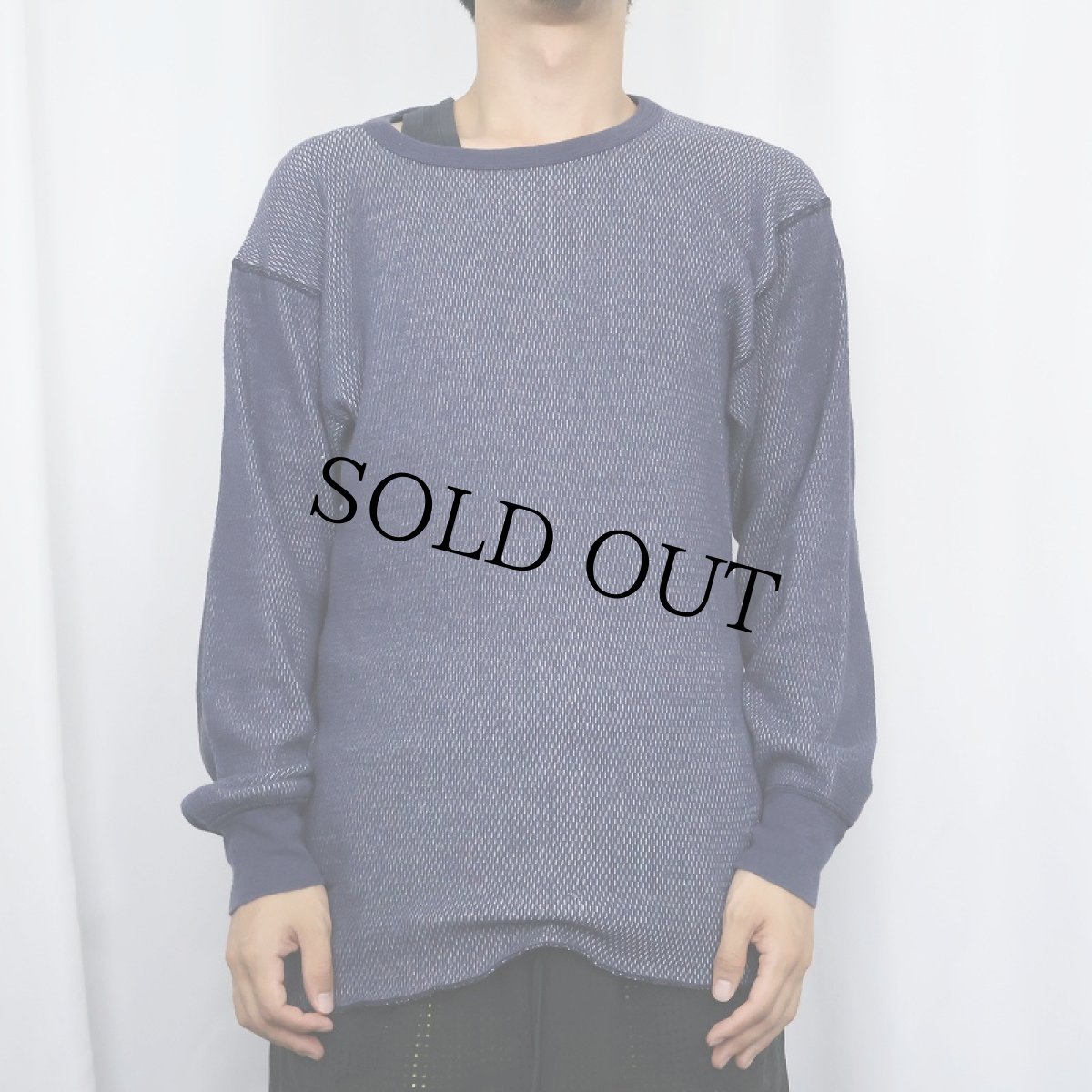 画像2: 80's〜 SUPER JOHNS USA製 サーマルロンT NAVY XL (2)