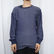 画像2: 80's〜 SUPER JOHNS USA製 サーマルロンT NAVY XL (2)