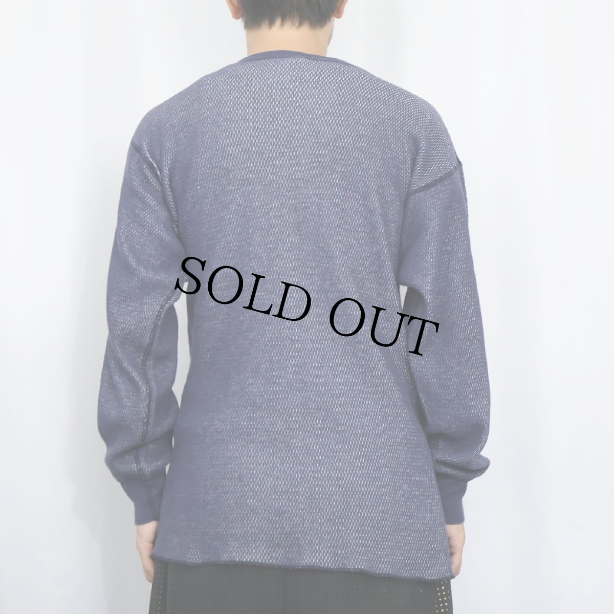 画像3: 80's〜 SUPER JOHNS USA製 サーマルロンT NAVY XL (3)