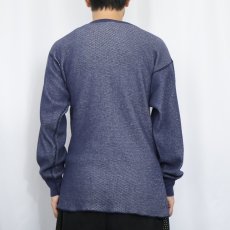 画像3: 80's〜 SUPER JOHNS USA製 サーマルロンT NAVY XL (3)