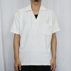 画像2: 70's St Michael BRITAIN製 パイル ビーチシャツ SIZE44 (2)