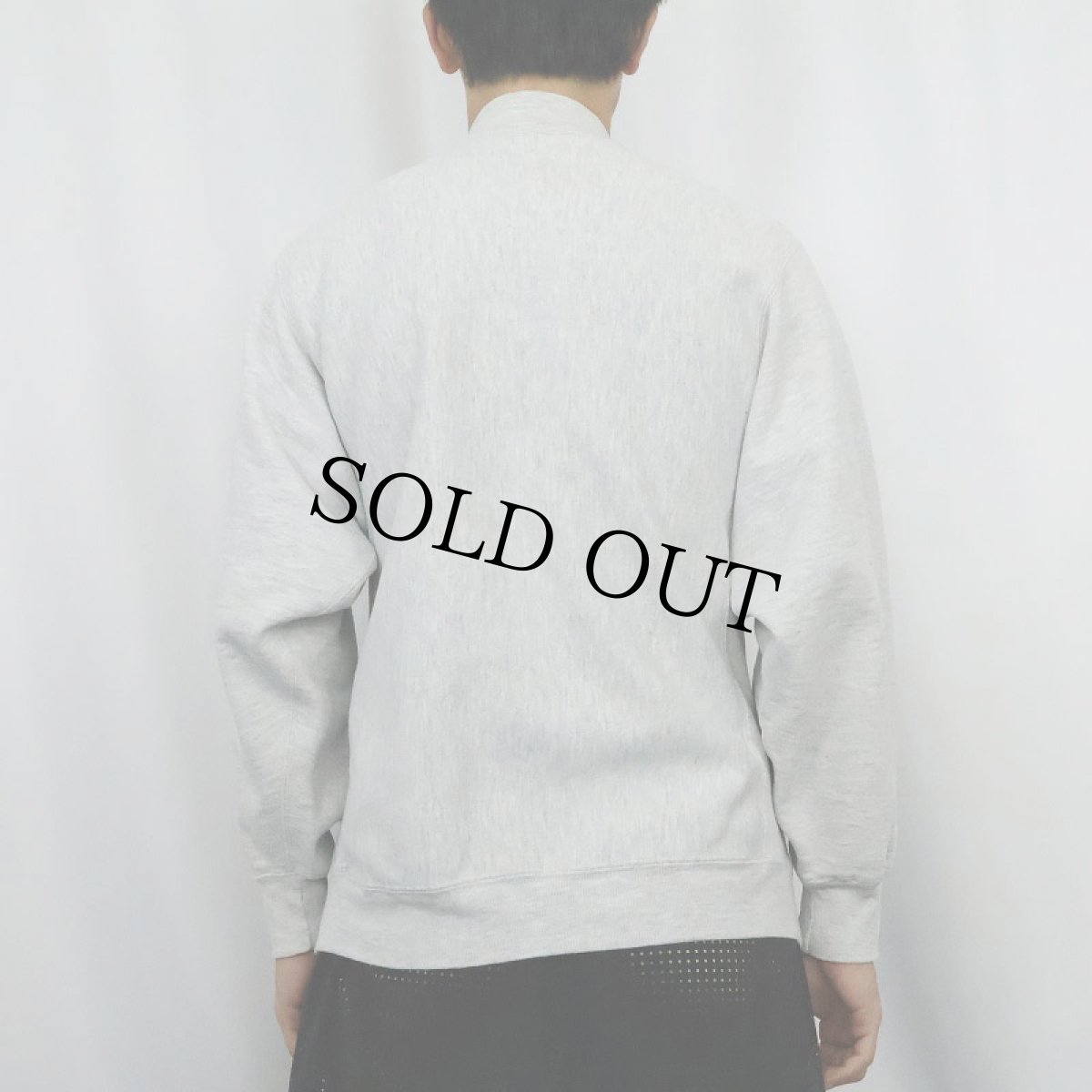 画像3: 90's Champion REVERSE WEAVE USA製 "THE OLYMPIC CLUB" 刺繍 スウェットスナップカーディガン M (3)