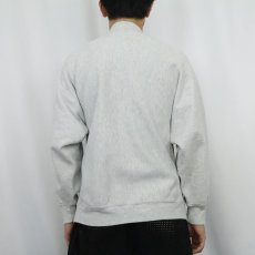 画像3: 90's Champion REVERSE WEAVE USA製 "THE OLYMPIC CLUB" 刺繍 スウェットスナップカーディガン M (3)