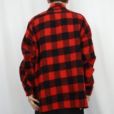 画像3: 60's PILGRIM バッファローチェック柄 ウールシャツ  (3)