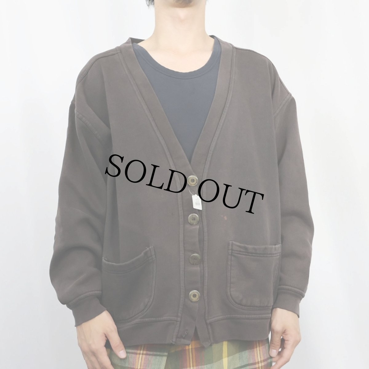 画像3: 90's〜 BOBBIE BROOKS スウェットカーディガン BLACK (3)