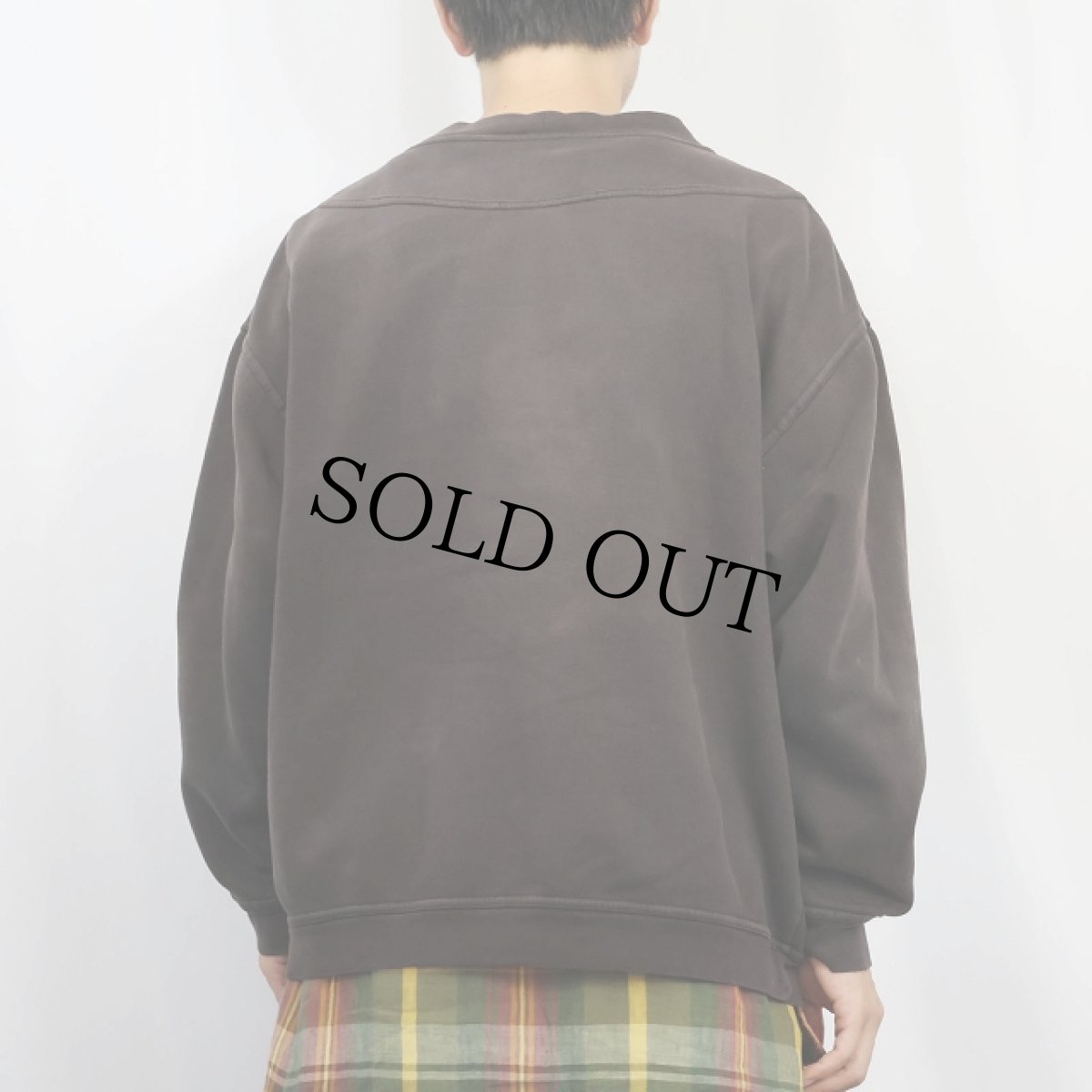 画像4: 90's〜 BOBBIE BROOKS スウェットカーディガン BLACK (4)