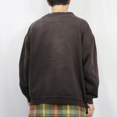 画像4: 90's〜 BOBBIE BROOKS スウェットカーディガン BLACK (4)