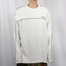 画像2: 90's NO FEAR USA製 ラインデザイン ロゴ刺繍ロンT M (2)