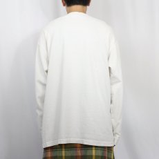 画像3: 90's NO FEAR USA製 ラインデザイン ロゴ刺繍ロンT M (3)