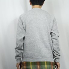 画像3: 90's Disney MICKEY MOUSE USA製 白靴ミッキー キャラクタープリントラグランスウェット LARGE (3)