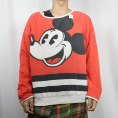 画像4: 80's〜 MICKEY MOUSE 中綿入り リバーシブルスウェット  (4)