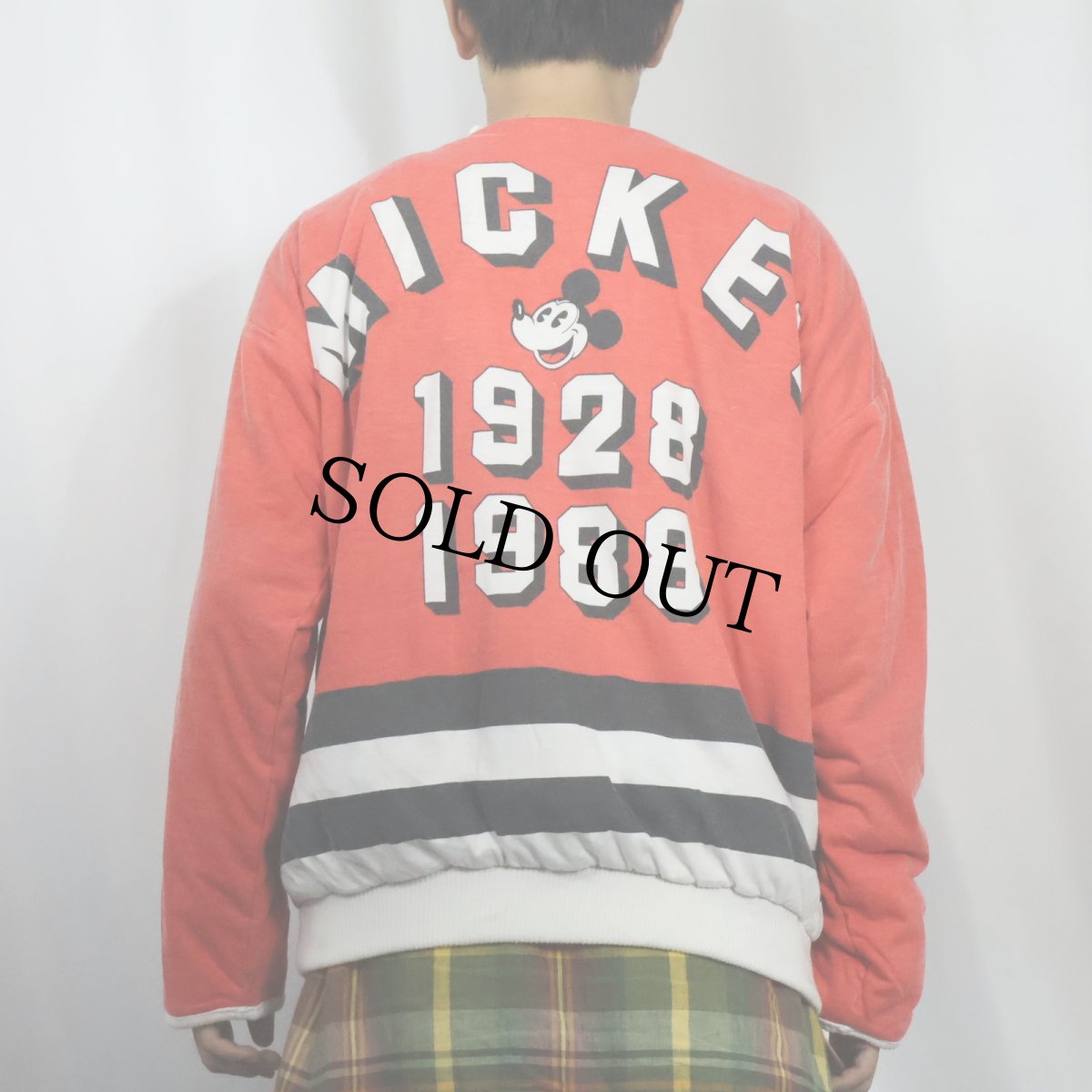 画像5: 80's〜 MICKEY MOUSE 中綿入り リバーシブルスウェット (5)