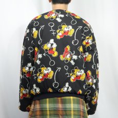画像4: 〜90's MICKEY&CO "MICKEY MOUSE" 中綿入り リバーシブルスウェット  (4)