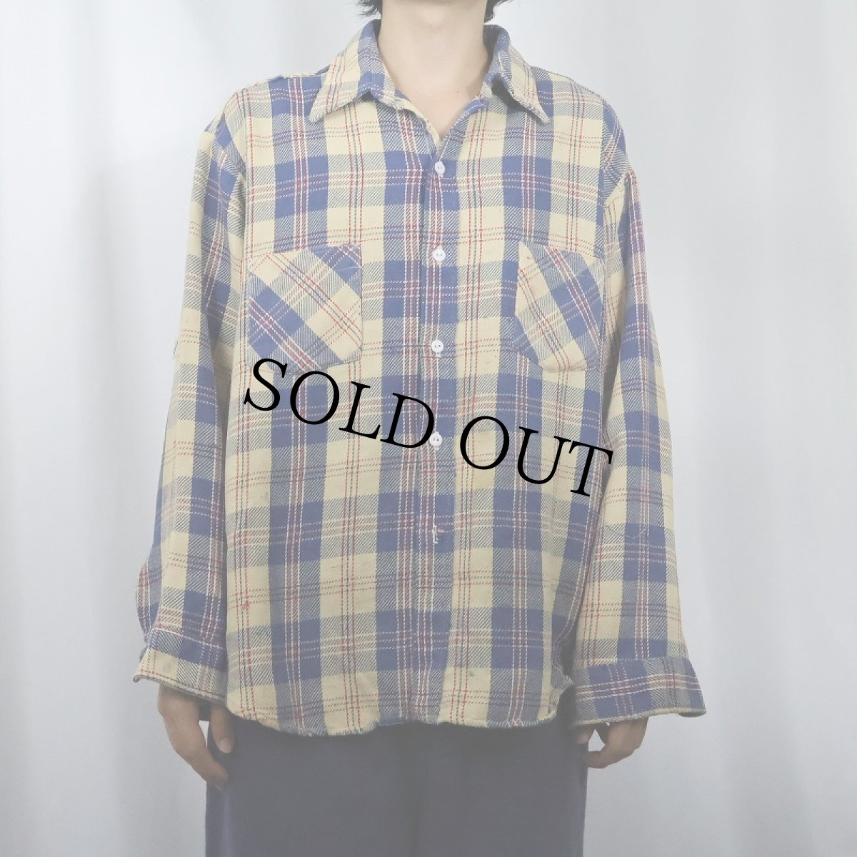 画像2: 70's JCPenney BIGMAC チェック柄 ヘビーネルシャツ XL (2)