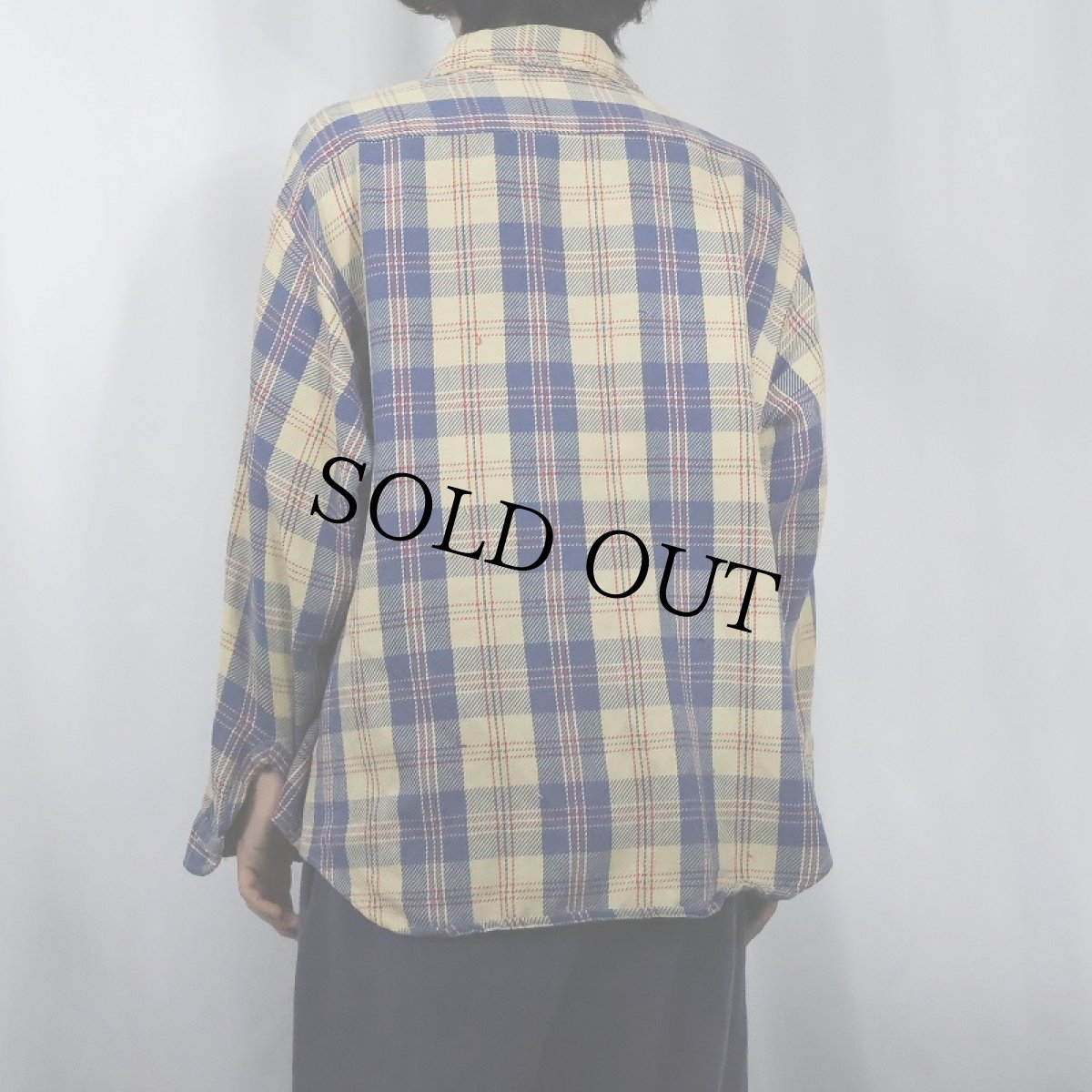 画像3: 70's JCPenney BIGMAC チェック柄 ヘビーネルシャツ XL (3)