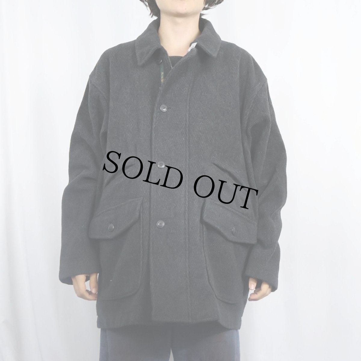 画像6: MEYBA NAVAL DEPT.  ウール×カシミア ヘリンボーン柄 ジャケット  (6)