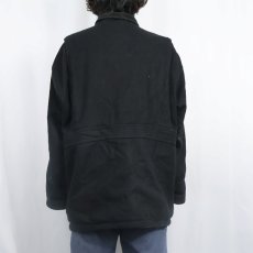 画像7: 80〜90's Manhattan USA製 メルトンウールジャケット BLACK L (7)