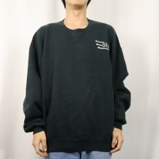 画像2: 90's RUSSELL ATHLETIC USA製 前V "North Star Specials" プリントスウェット BLACK XXL (2)