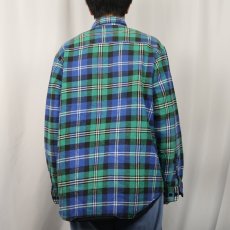 画像3: 90's FIVE BROTHERS チェック柄 キルティングライナー ヘビーネルシャツ M (3)