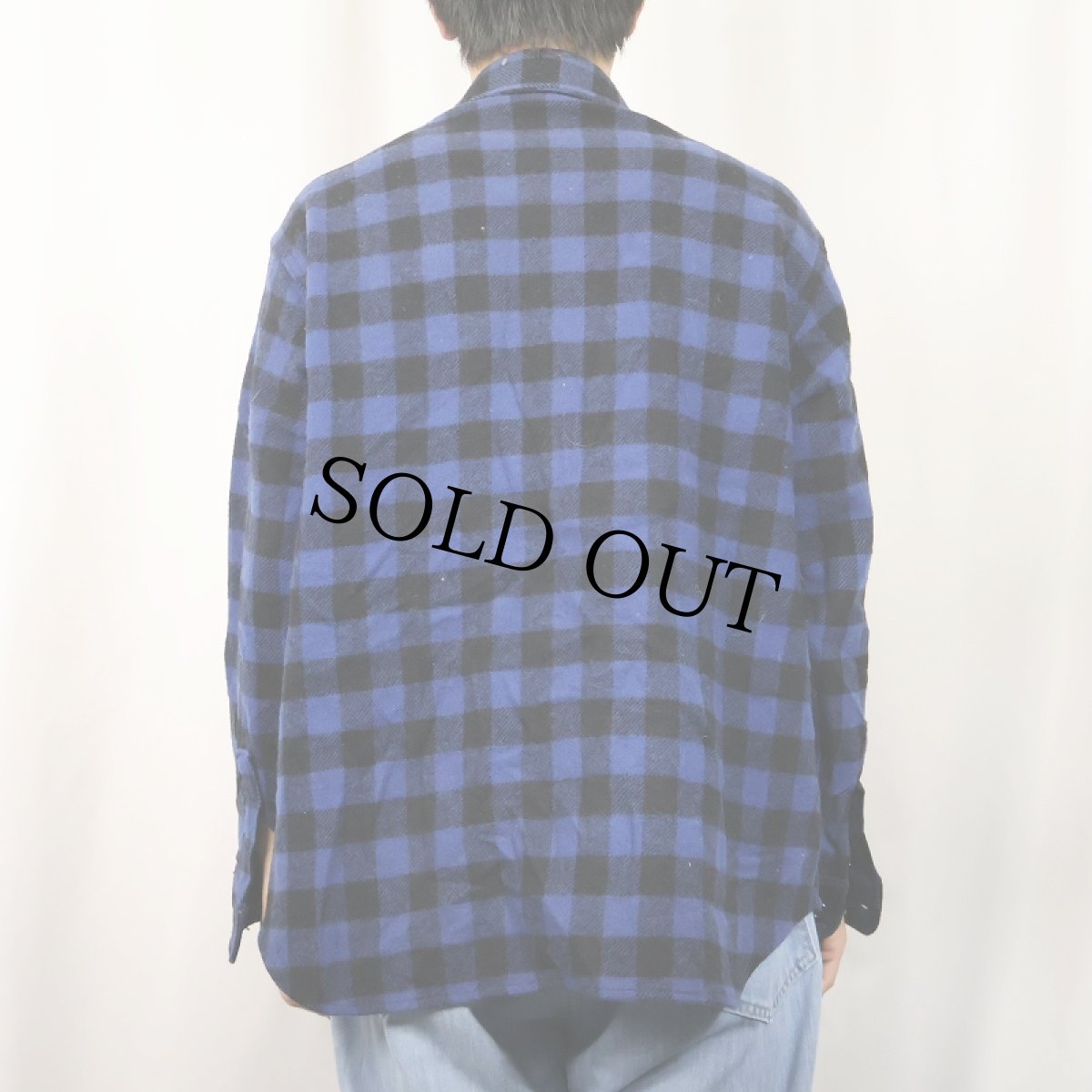 画像3: 80's Woolrich バッファローチェック柄 ウールシャツ  (3)
