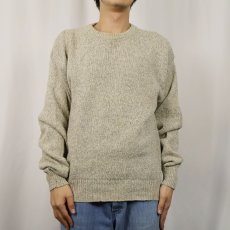 画像2: 80〜90's Eddie Bauer USA製 ウール×ナイロン ニットセーター M (2)