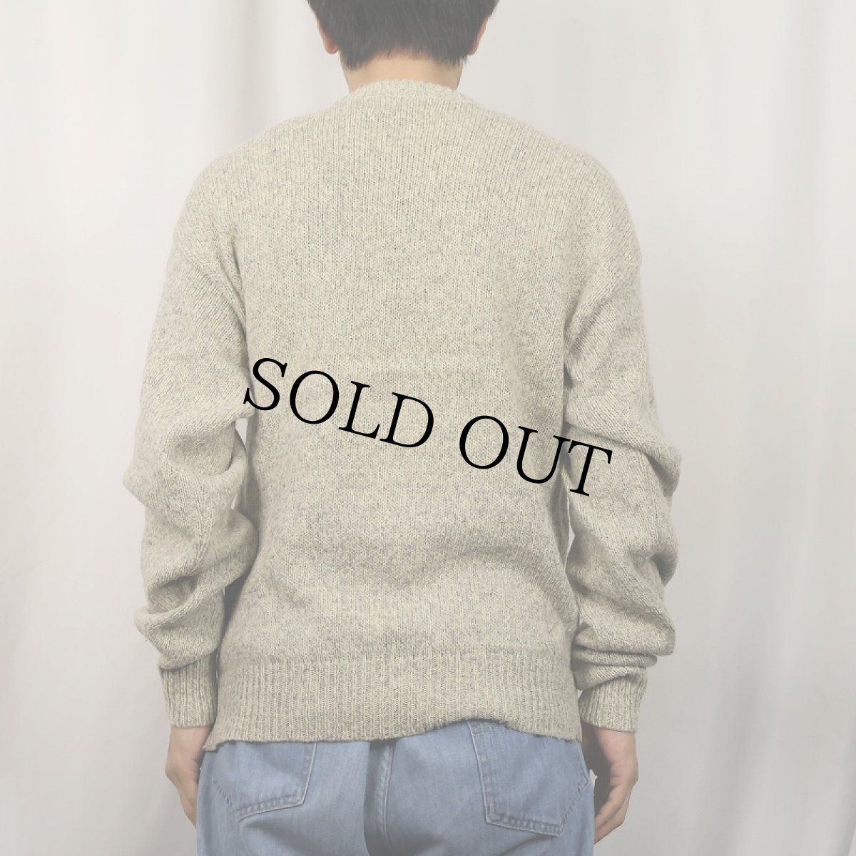 画像3: 80〜90's Eddie Bauer USA製 ウール×ナイロン ニットセーター M (3)