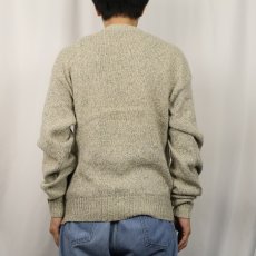 画像3: 80〜90's Eddie Bauer USA製 ウール×ナイロン ニットセーター M (3)