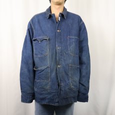画像3: 70's Sears WORK'N LEISURE ブランケットライナー デニムカバーオール XL (3)