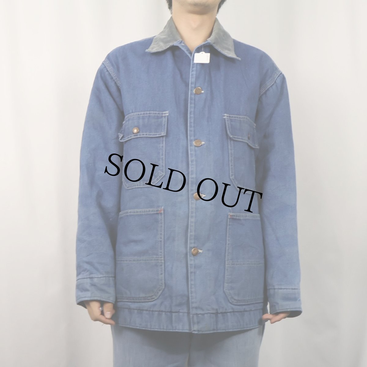 画像2: 80's BIGMAC ブランケットライナー デニムカバーオール  (2)