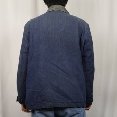 画像3: 〜70's UNKNOWN バットダイ ブランケットライナー デニムカバーオール  (3)