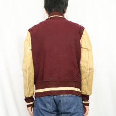 画像3: 60's H.L.Whiting Co. レザー×メルトンウールスタジャン SIZE36 (3)