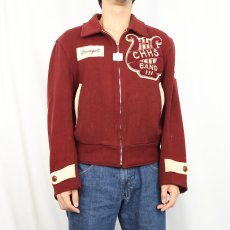 画像2: 60's BUTWIN USA製 パッチ付き ウールスタジャン  (2)