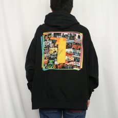 画像4: 2000's THE BEATLES ロックバンド プリントジップパーカー BLACK XXL (4)