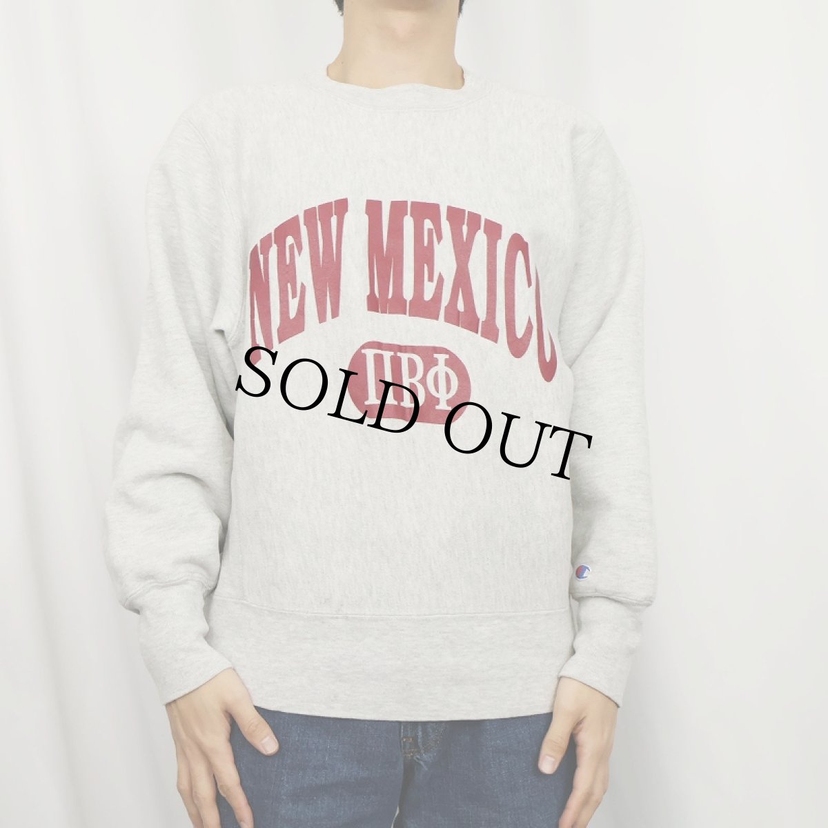 画像2: 90's Champion REVERSE WEAVE USA製 "NEW MEXICO" プリントスウェット M (2)
