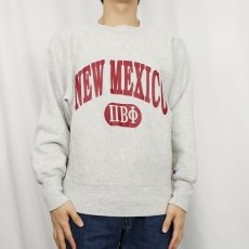画像2: 90's Champion REVERSE WEAVE USA製 "NEW MEXICO" プリントスウェット M (2)