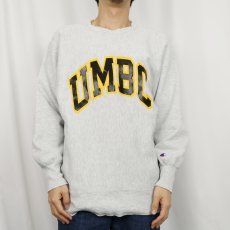 画像2: 90's Champion REVERSE WEAVE USA製 "UMBC" プリントスウェット L (2)