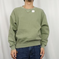 画像2: 90's RUSSELL ATHLETIC USA製 "HIGH COTTON" 前V スウェット M (2)