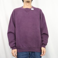 画像2: 90's RUSSELL ATHLETIC USA製 "HIGH COTTON" 前V スウェット L (2)