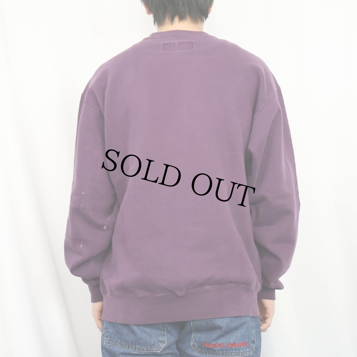 画像3: 90's RUSSELL ATHLETIC USA製 "HIGH COTTON" 前V スウェット L (3)