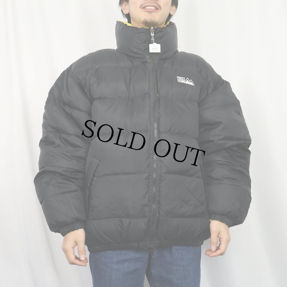 画像3: 90's FIRST DOWN リバーシブル ダウンジャケット L (3)