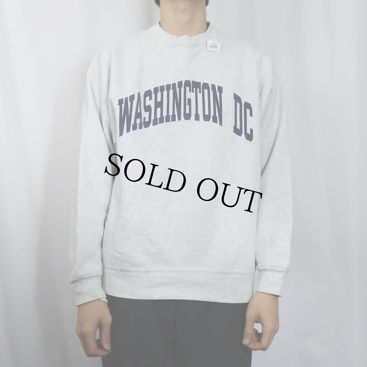 画像2: 90's FRUIT OF THE LOOM USA製 "WASHINGTON DC" プリントスウェット L (2)