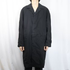 画像2: 60's〜 ZELAN ボアライナー ステンカラーコート BLACK (2)