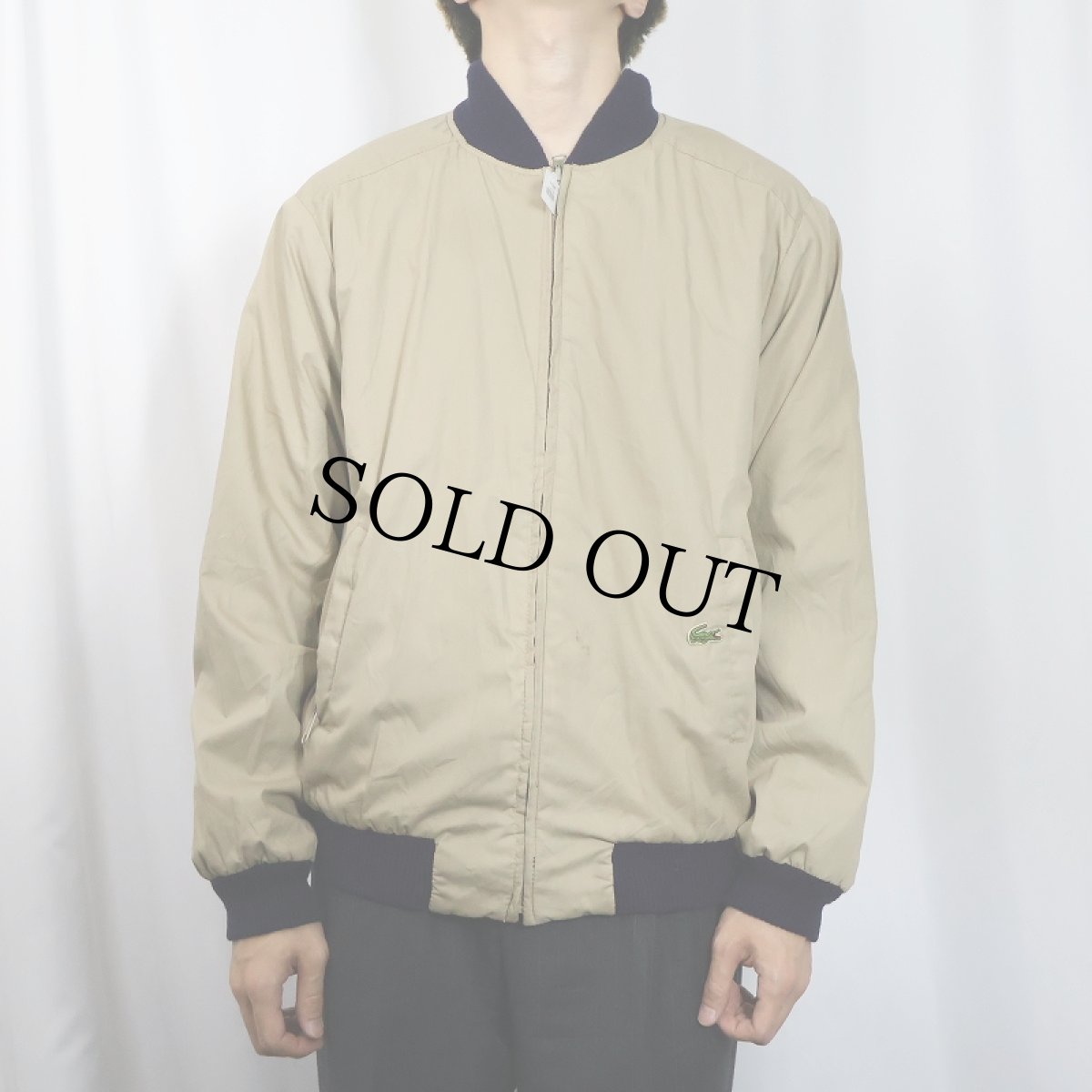 画像3: 70〜80's LACOSTE リバーシブルニットブルゾン M (3)