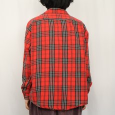 画像3: 70's ELY チェック柄 ヘビーネルシャツ XL (3)