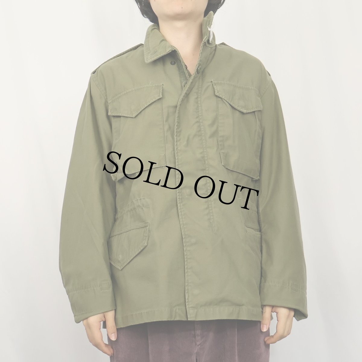 画像2: 60’s U.S.ARMY M-65 フィールドジャケット 2nd グレーライナー SMALL-SHORT (2)