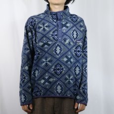 画像2: 80〜90's Patagonia USA製 総柄 スナップT 初期型 XL (2)