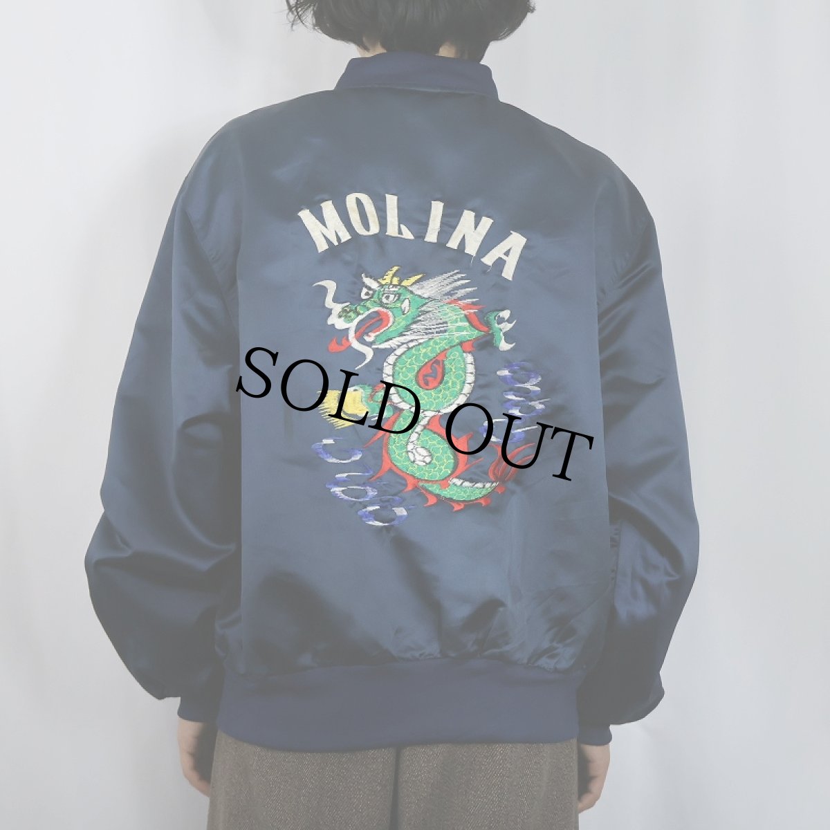 画像4: 80's〜 "MOLINA" スーベニアジャケット NAVY (4)