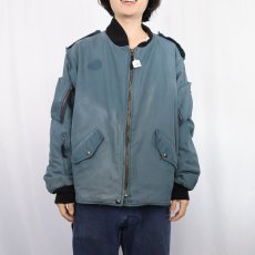 画像2: 90's ROYAL CANADIAN AIR FORCE フライトジャケット SIZE7644 (2)