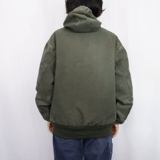 画像3: Carhartt ダックアクティブパーカー MOSS GREEN LARGE REGULAR (3)